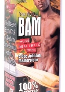 Bam Huge 13 Inch Realistic Cock With Removable Vac-U-Lock Suction Cup