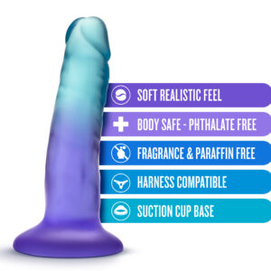 B Yours - Morning Dew - 5 Inch Dildo - Sapphire