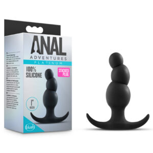 Anal Adventures Platinum - Stacked Plug - Black