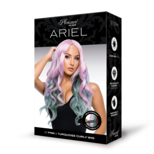 Ariel Premium Stylable Wig - Pink/turquoise