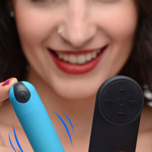 Bang Vibrating Bullet With Remote Control - Blue